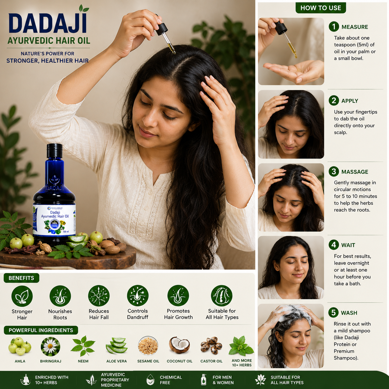 DADAJI Ayurvedic Hair Oil