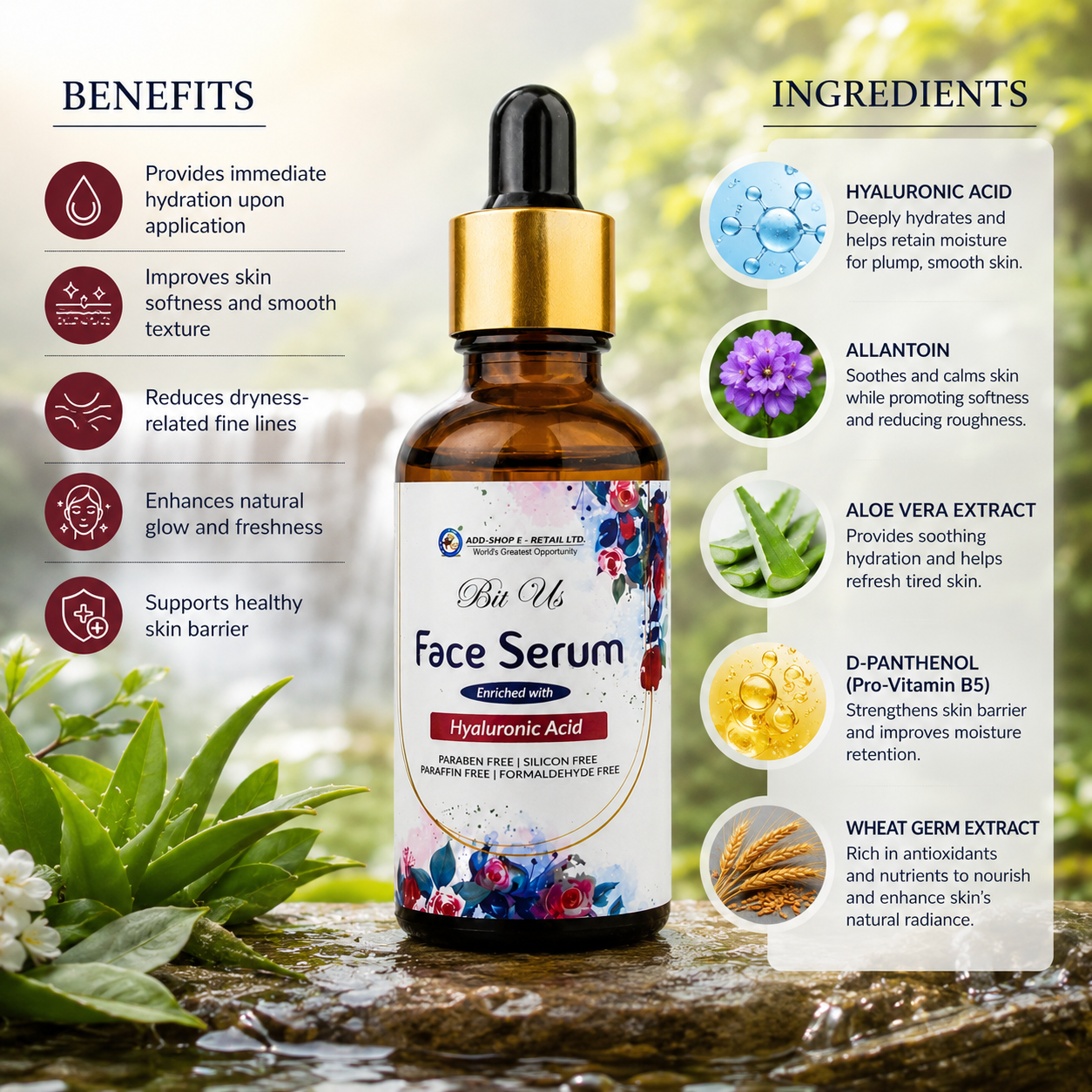 BIT US Hyaluronic Acid Face Serum