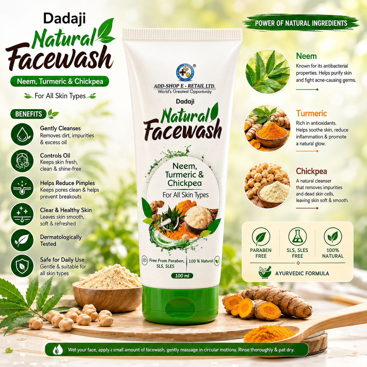 DADAJI Natural Facewash