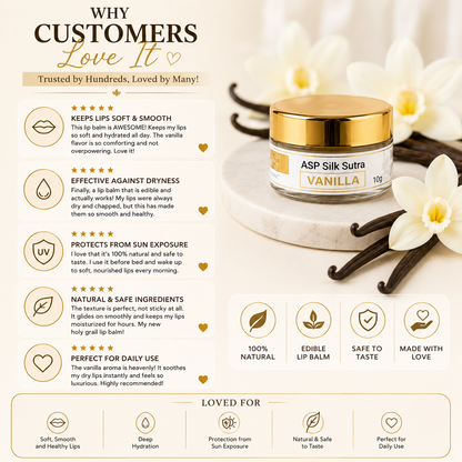 ASP Silk Sutra Vanilla Edible Lip Balm