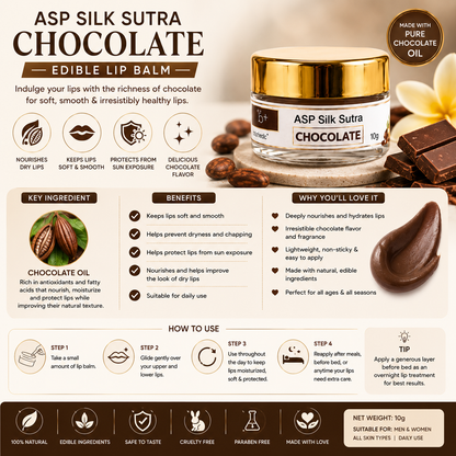 ASP Silk Sutra Chocolate Edible Lip Balm