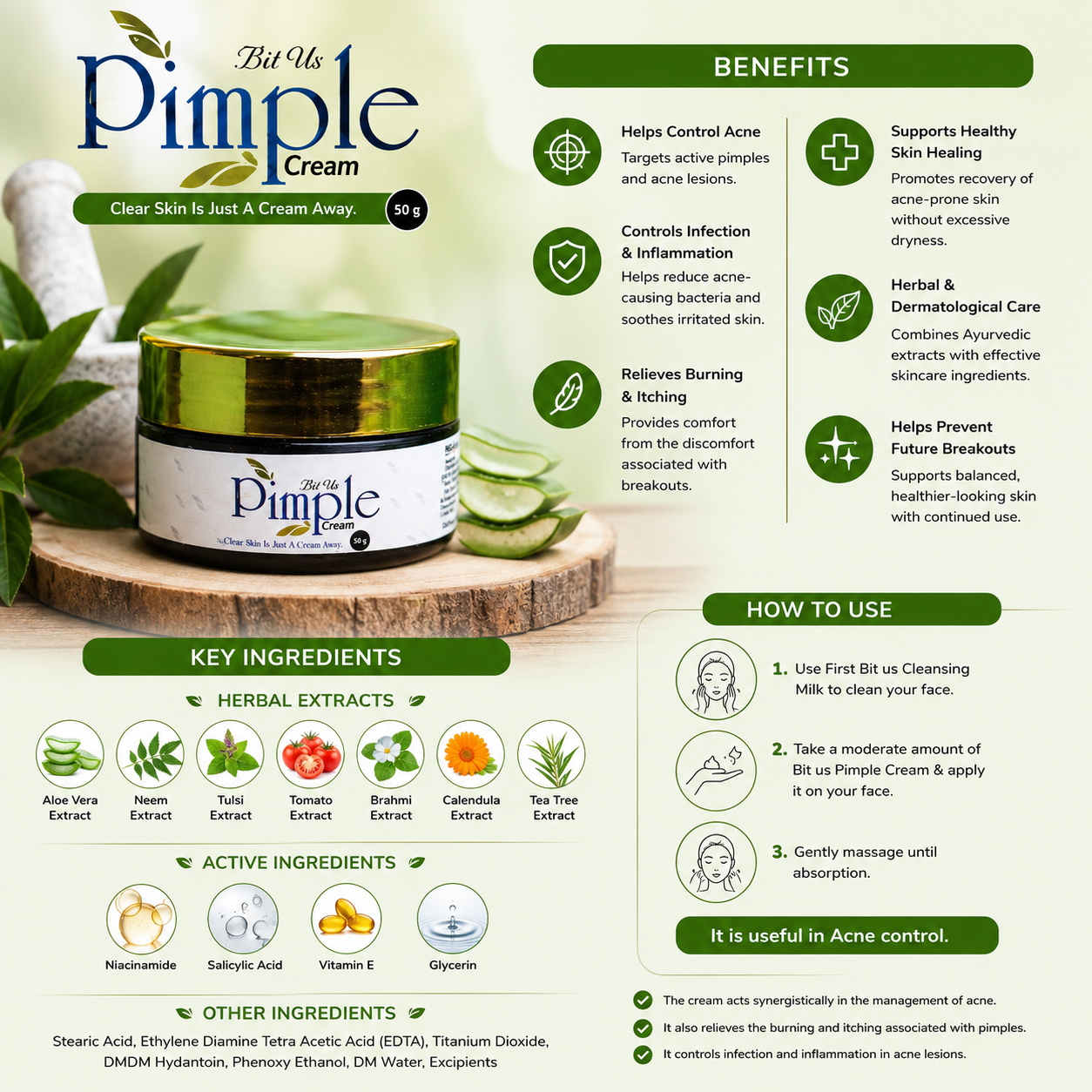 Bit Us Pimple Cream