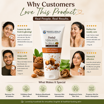 Dadaji Almond &amp; Walnut Scrub