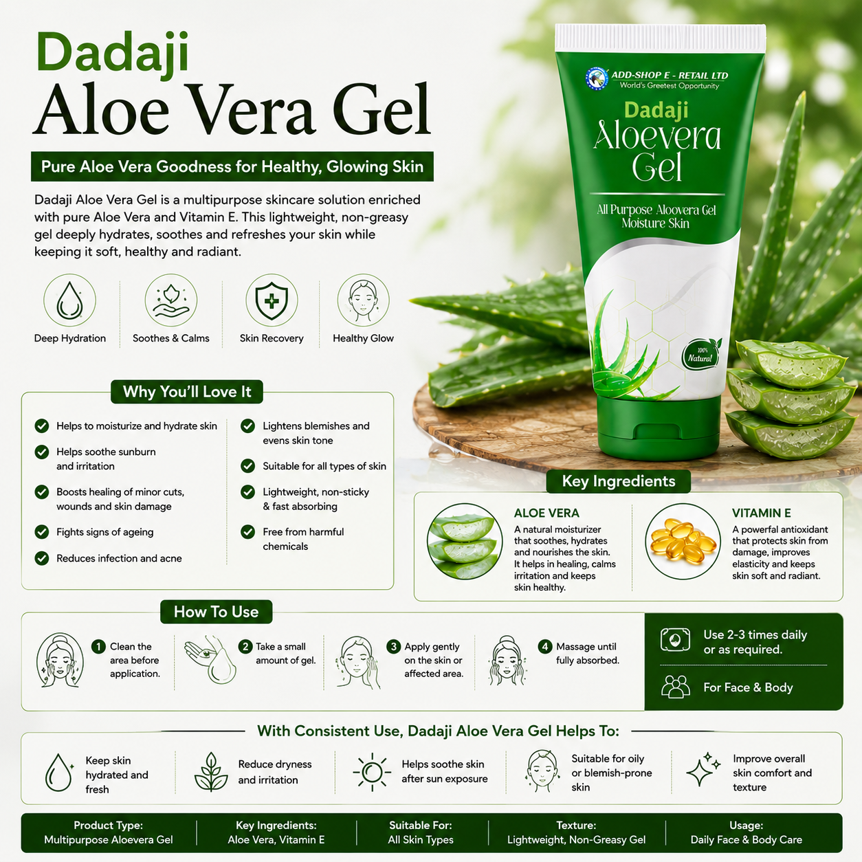 Dadaji Aloe Vera Gel