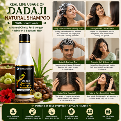 Dadaji Natural Shampoo with Conditioner
