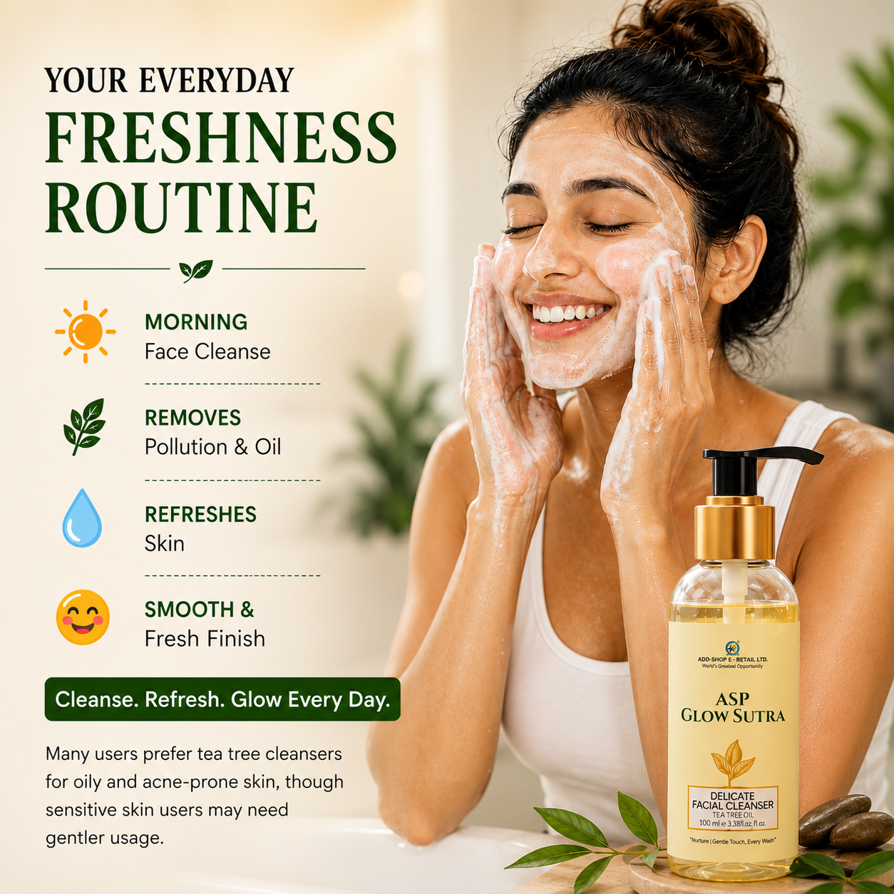 ASP Glow Sutra Tea Tree Face Wash