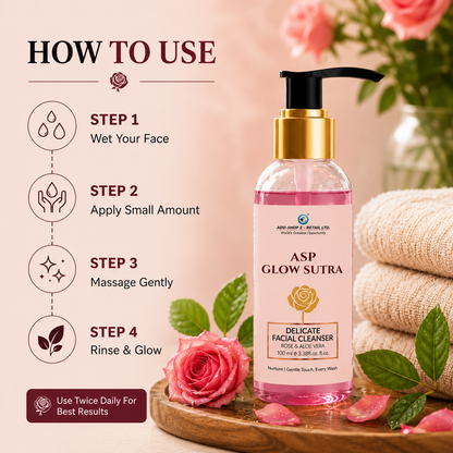ASP Glow Sutra Rose Face Wash