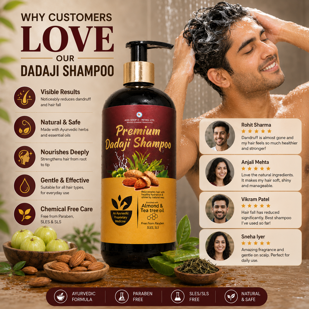 Premium Dadaji Shampoo