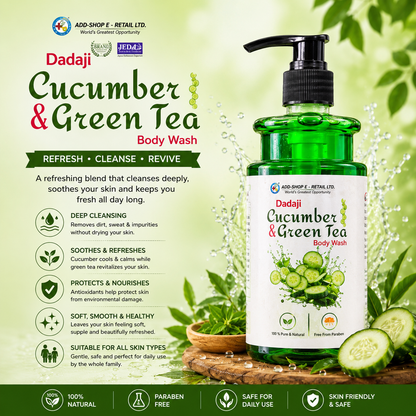 Dadaji cucumber & green tea Body wash