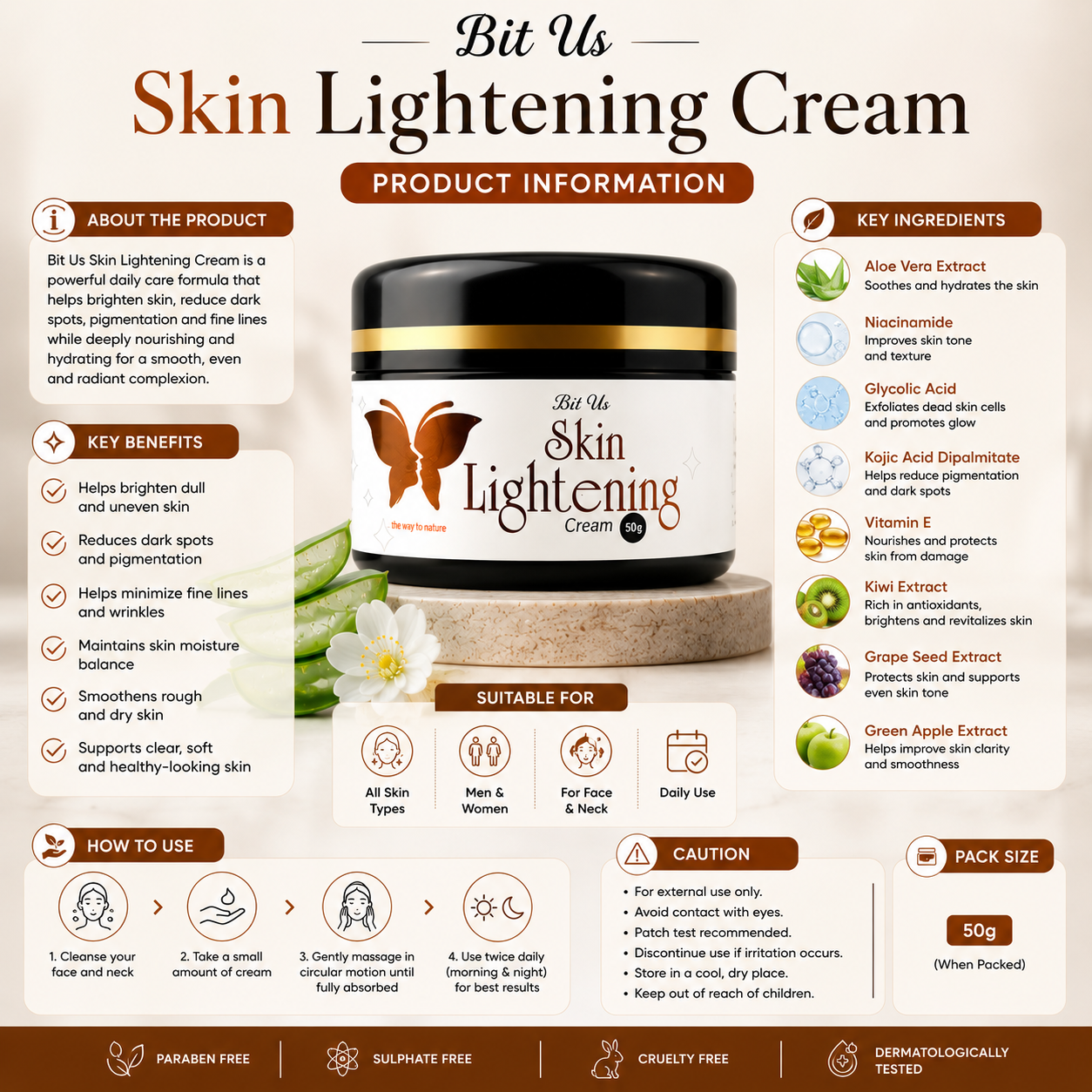 Bit Us Skin Lightening Cream